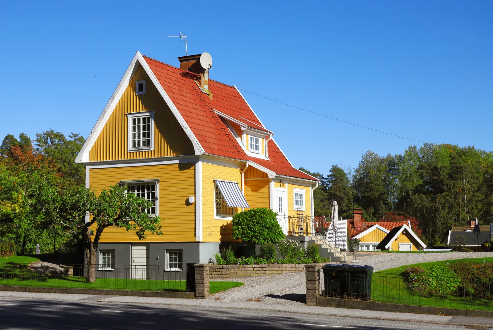 Hus i Glömsta där radonhalten mäts